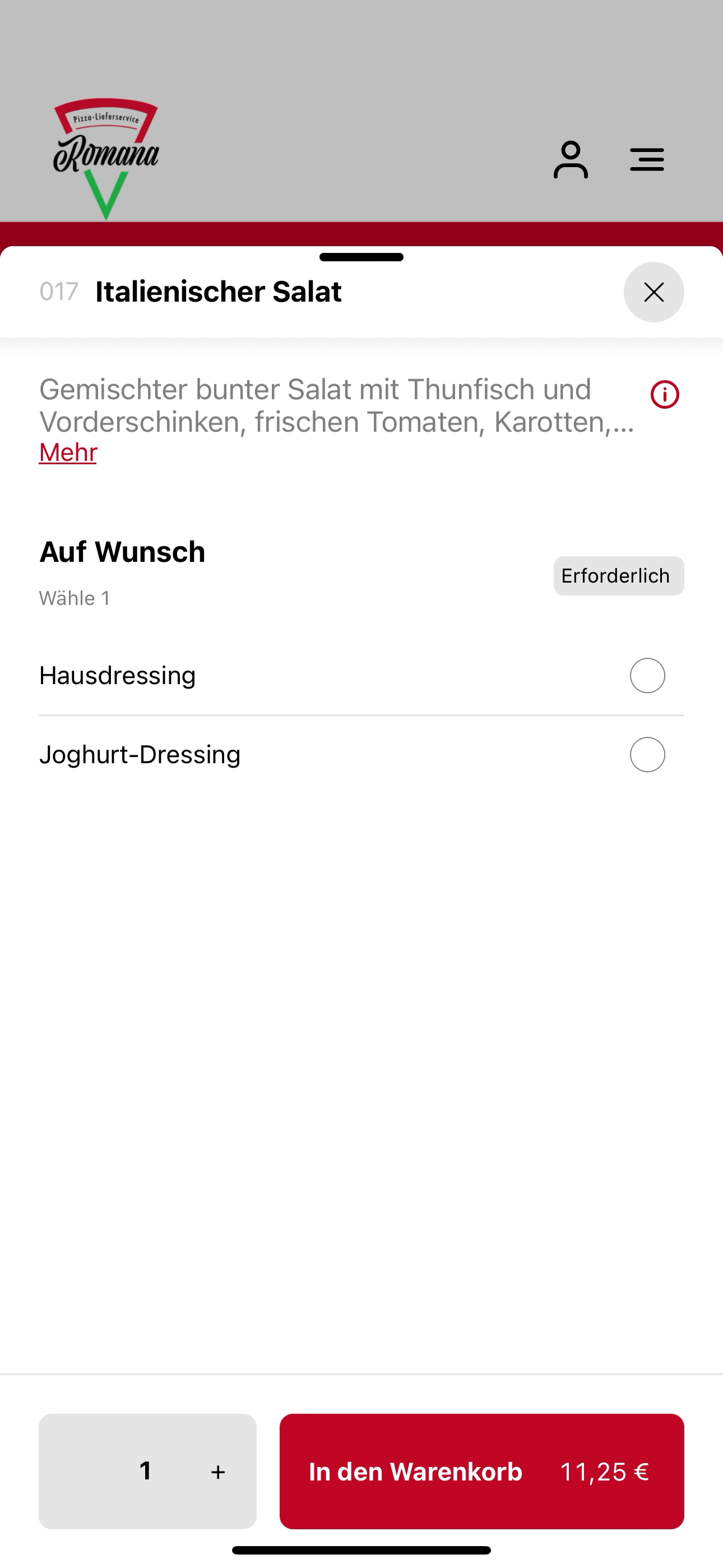 Lieferservice Romana screenshot 4