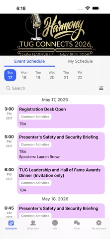 TUG Events Screenshot 2 of 3