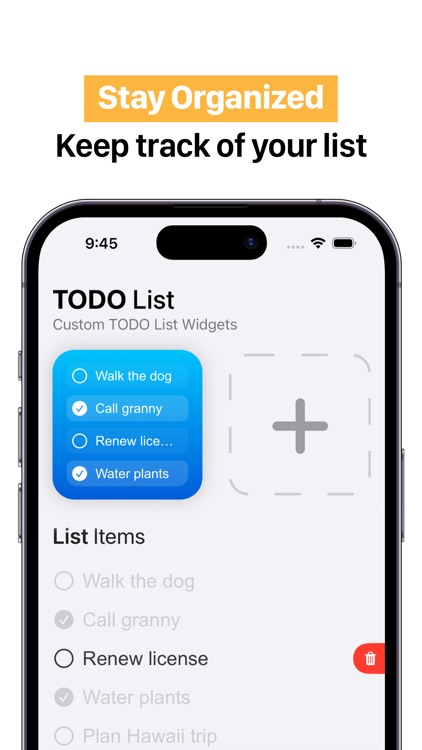 AnyDoto: Any Text To Do Widget