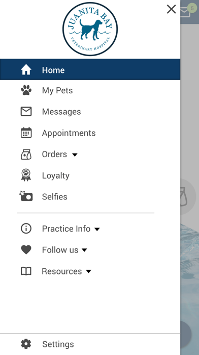 Juanita Bay Vet Hospital Screenshot