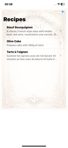 iCookingRecipe screenshot 2