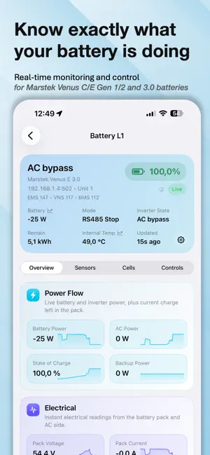 APEXpulse Battery Control screenshot 1