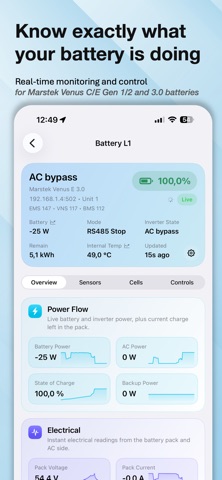 APEXpulse Battery Control Screenshot 1 of 6