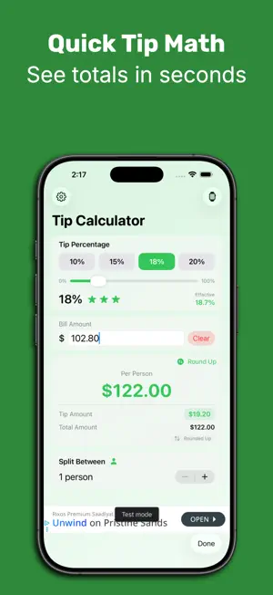 Tip Calculator & Split Total screenshot 2