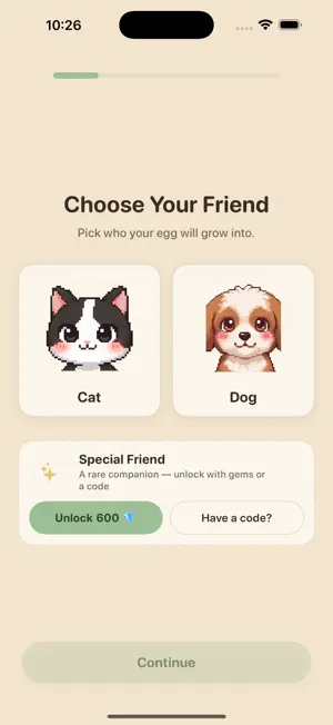 Unhooked: Screen Time Pet screenshot 1
