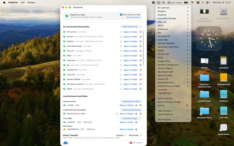 PolyDrive screenshot 2