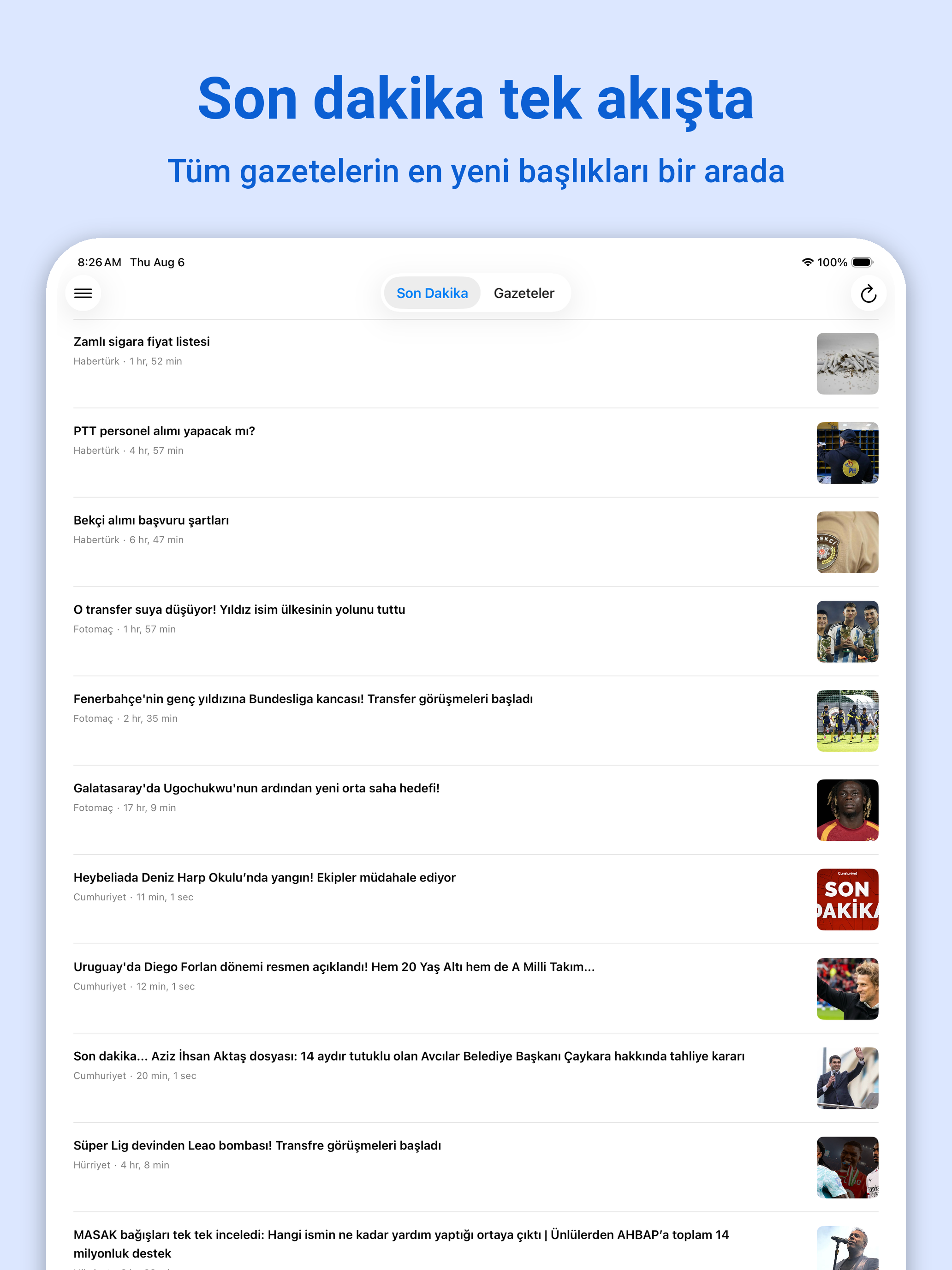 Gazeteler: Günlük Haberler screenshot 10