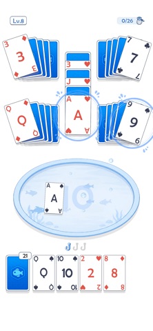 Solitaire Fishing iPhone screenshot