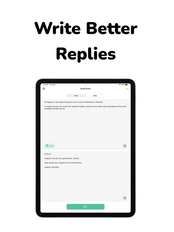 Screenshot #6 pour AI Email: Writer Assistant