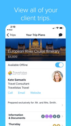 Travefy Pro: View Client Trips screenshot 3