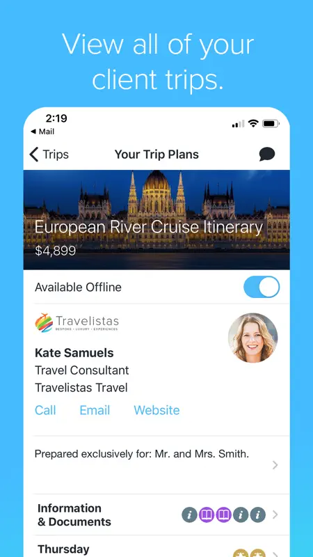 Travefy Pro: View Client Trips screenshot 3 of 9