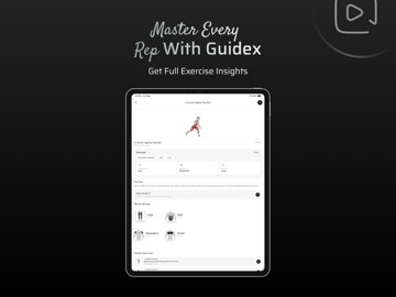 Guidex: Gym Exercise Guide iPad screenshot