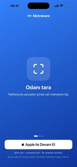 Metrekare: Oda & Ev Ölçüm iPhone Ekran Görüntüsü 1