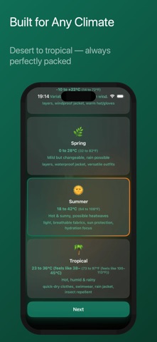 NomadPack: Travel Packing List screenshot