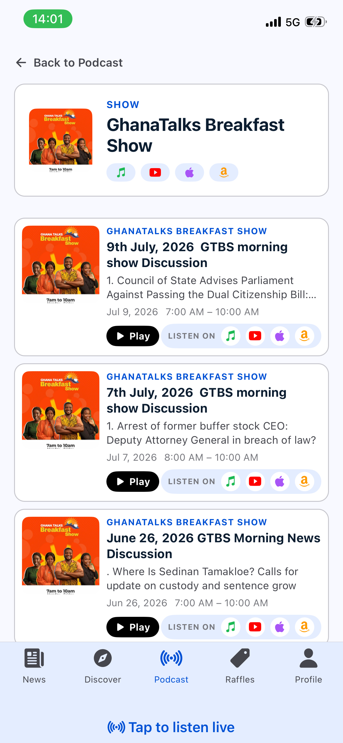 GhanaTalksRadio screenshot 5