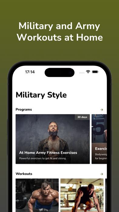Military Style Fitness Workout Screenshot