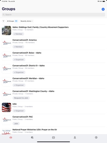 Townsquare Research & Action iPad screenshot