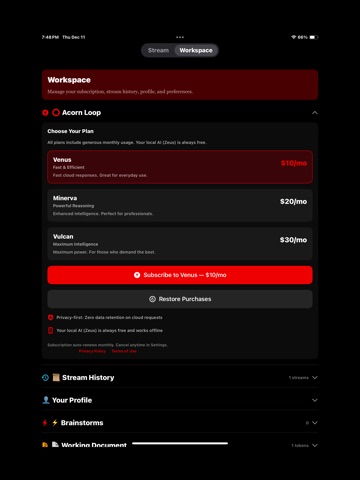 Acorn-Mobile iPad screenshot
