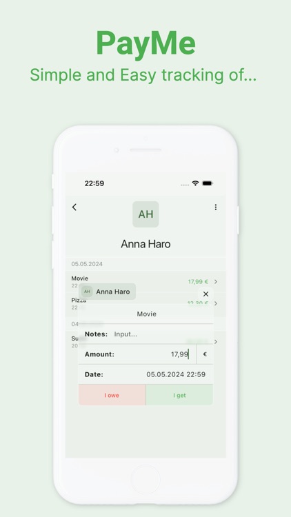 PayMe - Schulden Tracker