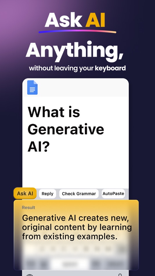 #3. AI Keyboard: KeyAI (iOS) 来自: Saad Belfqih