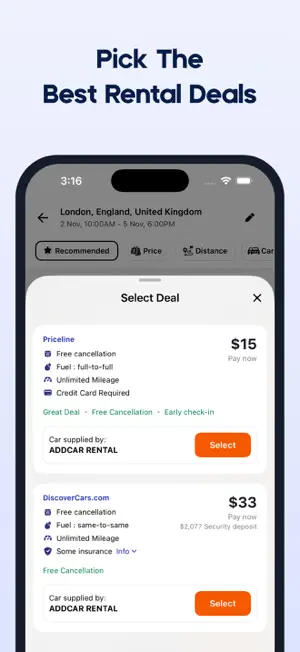 Rent a Car・Cheap Rental Cars screenshot 4