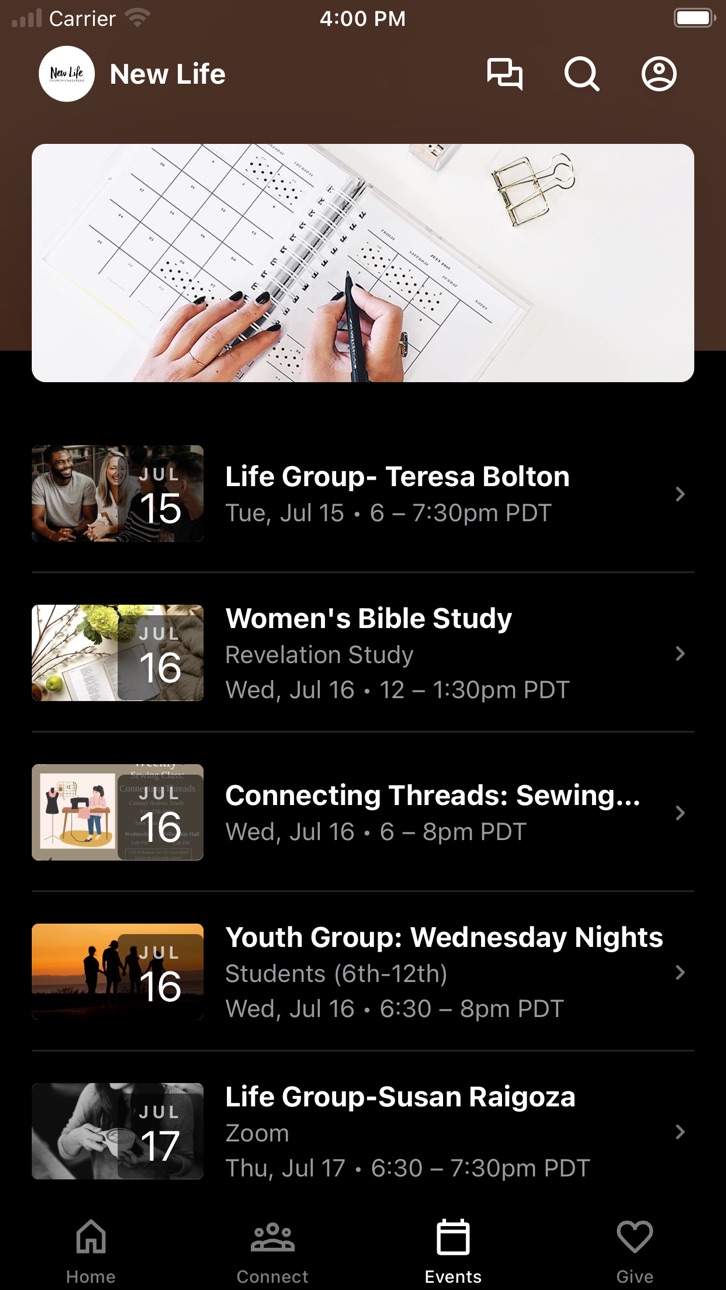iPhone screenshot
