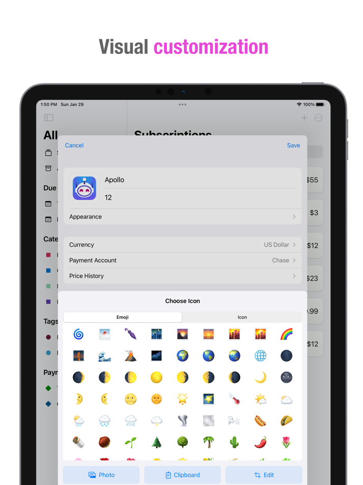 #4. Subscriptions - Track Expenses (iOS) Ved: Touchbits Inc.