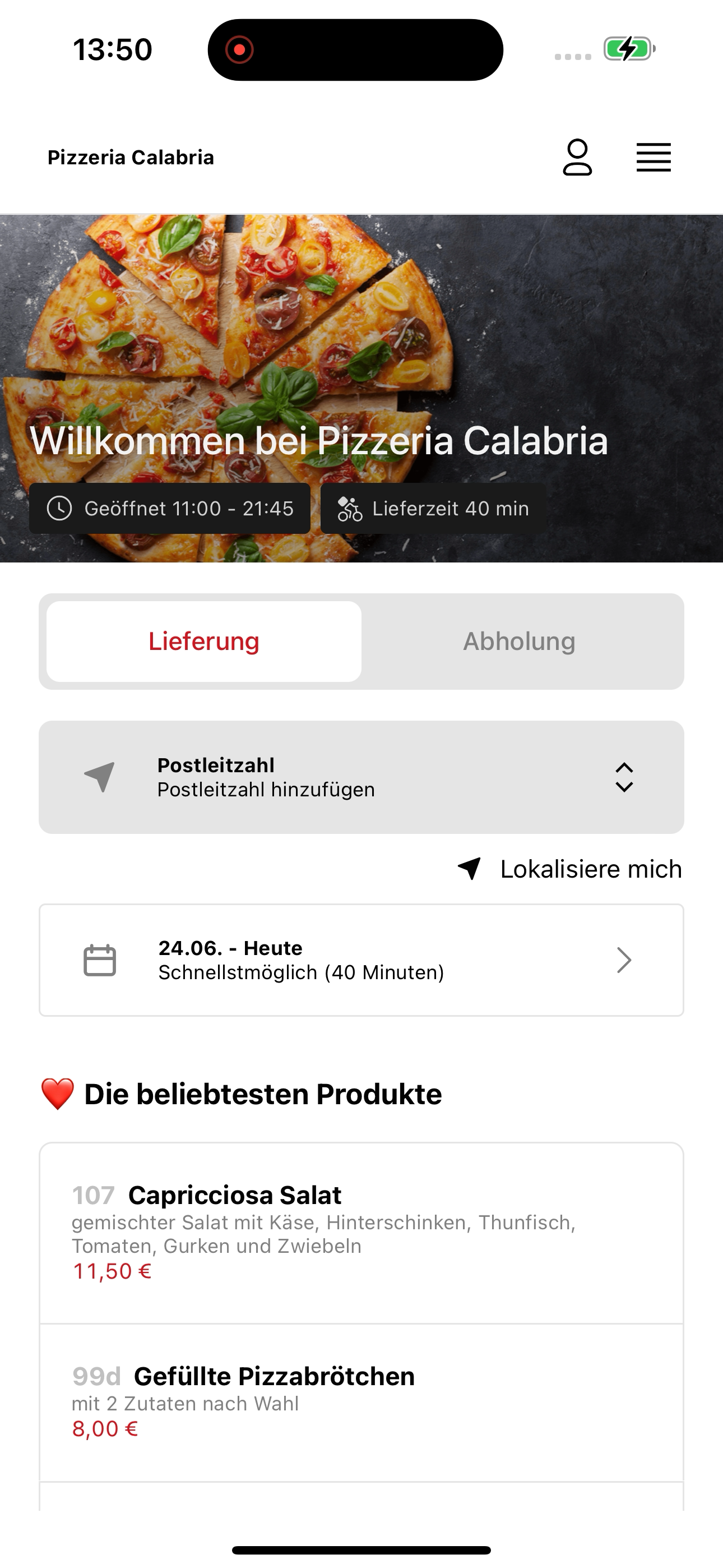 Pizzeria Calabria Köln screenshot 6