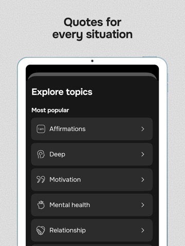Motivation - Daily quotes iPad screenshot 4