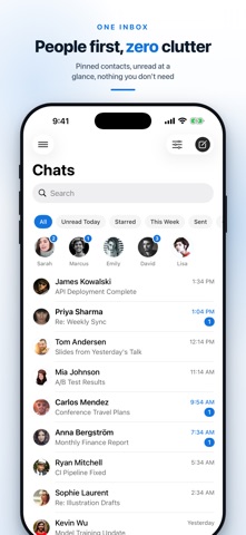 ChatInbox: Email by Sender iPhone screenshot