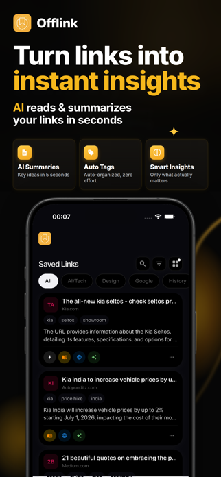 Offlink: Bookmark & Read Later Screenshot 1 of 10