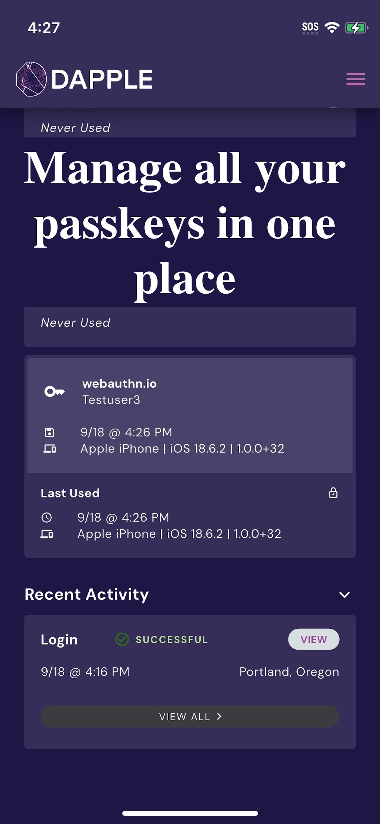 Dapple Authenticator