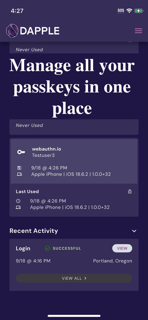 iPhone screenshot