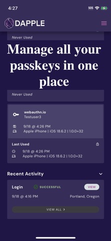 Dapple Authenticator Screenshot 3 of 3
