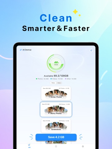 AI Photo Cleanup & Cache Clear iPad screenshot