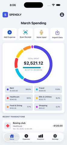 Spendly: Smart Expense Tracker Screenshot 1 of 8