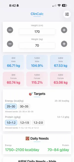 ClinCalc screenshot 1