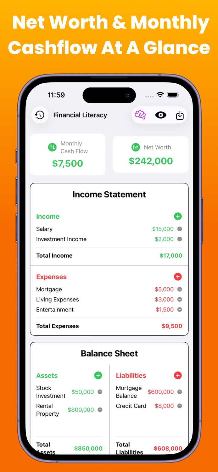 Rich Dad Finance Tracker