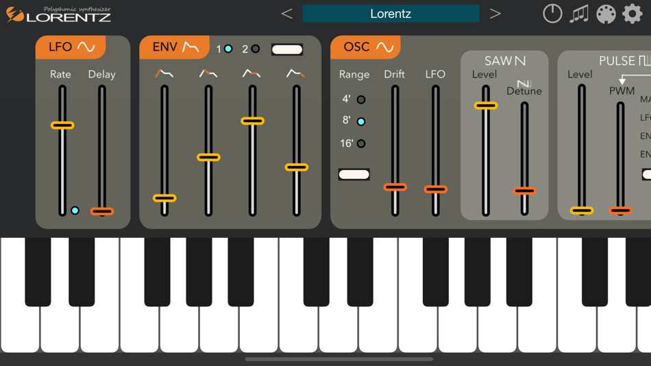 #1. Lorentz - AUv3 Plug-in Synth (iOS) 由: iceWorks, Inc.