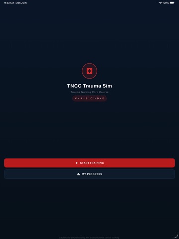 TNCC Trauma Sim iPad screenshot
