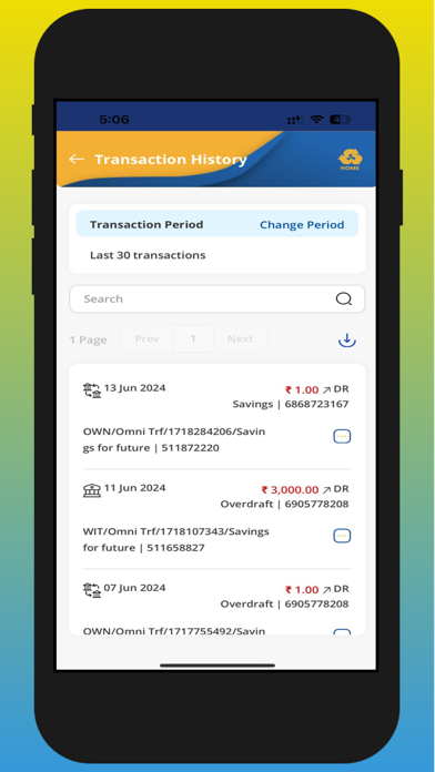 IndSMART IndianBank Mobile App Screenshot