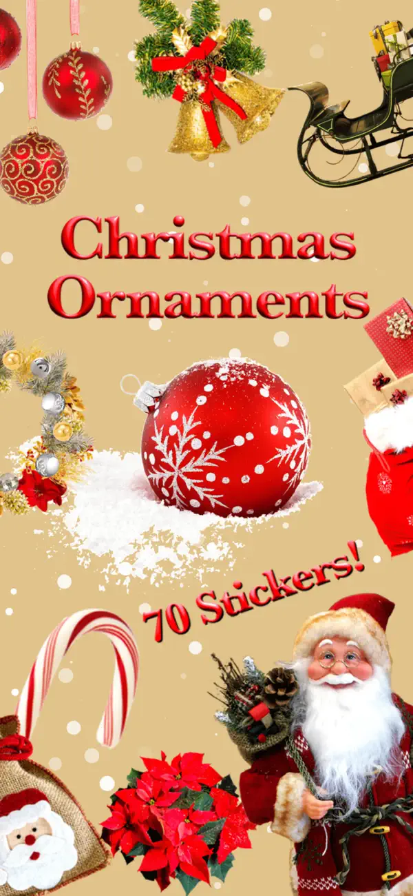 Screenshot #1 pour Ornements Noël • Stickers