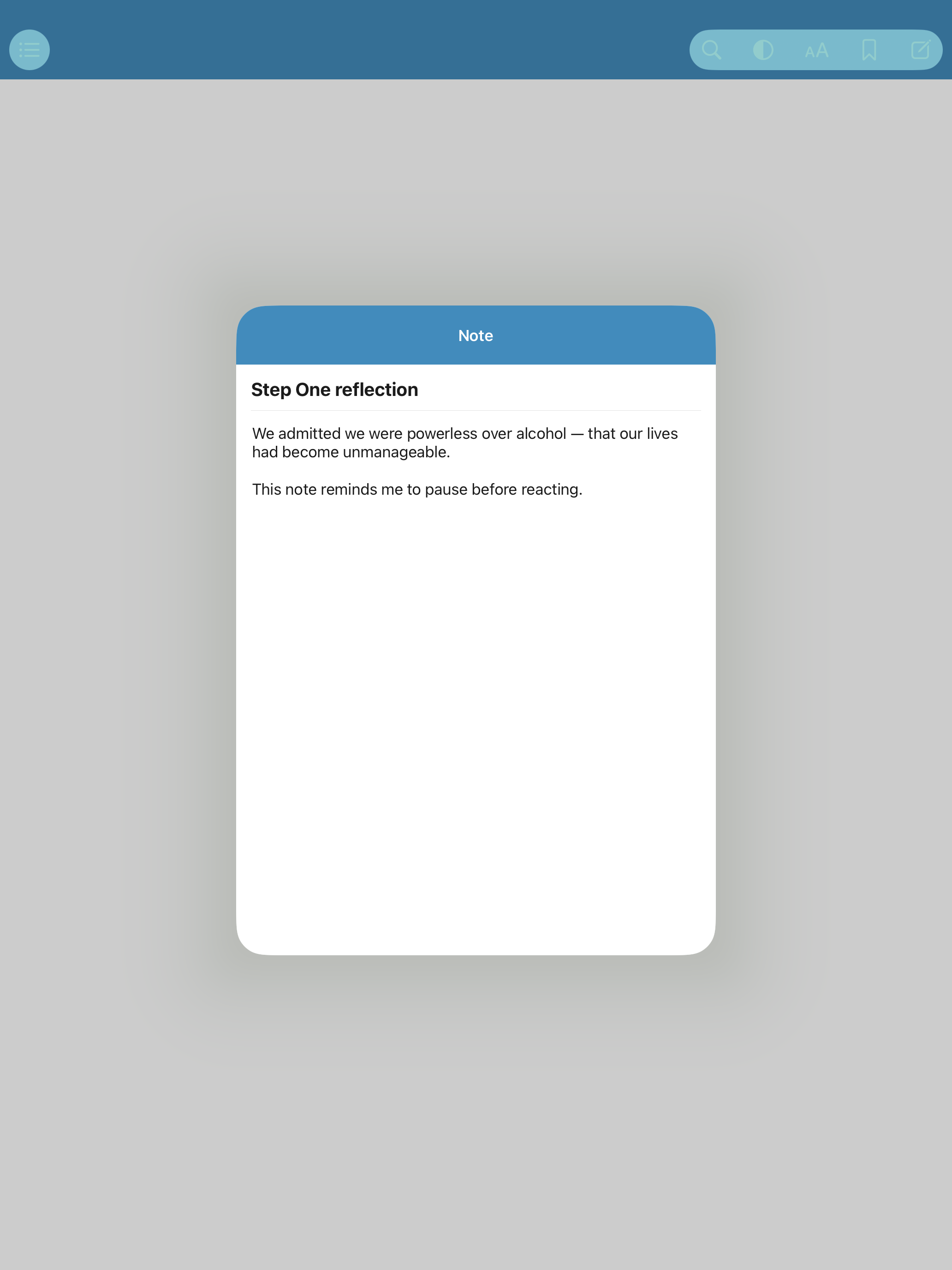 AA Big Book App screenshot 19