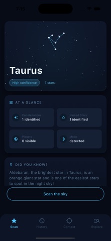 SkyScope – Night Sky Guide iPhone screenshot