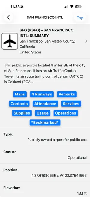 Airports/Facilities Directory screenshot 1