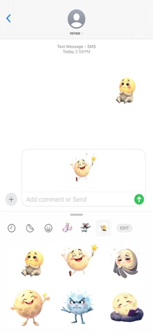 神秘月亮贴纸 screenshot