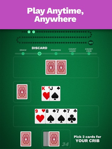 Cribbage Blitz iPad screenshot