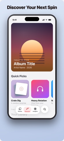 Spinstack Vinyl Collection iPhone screenshot
