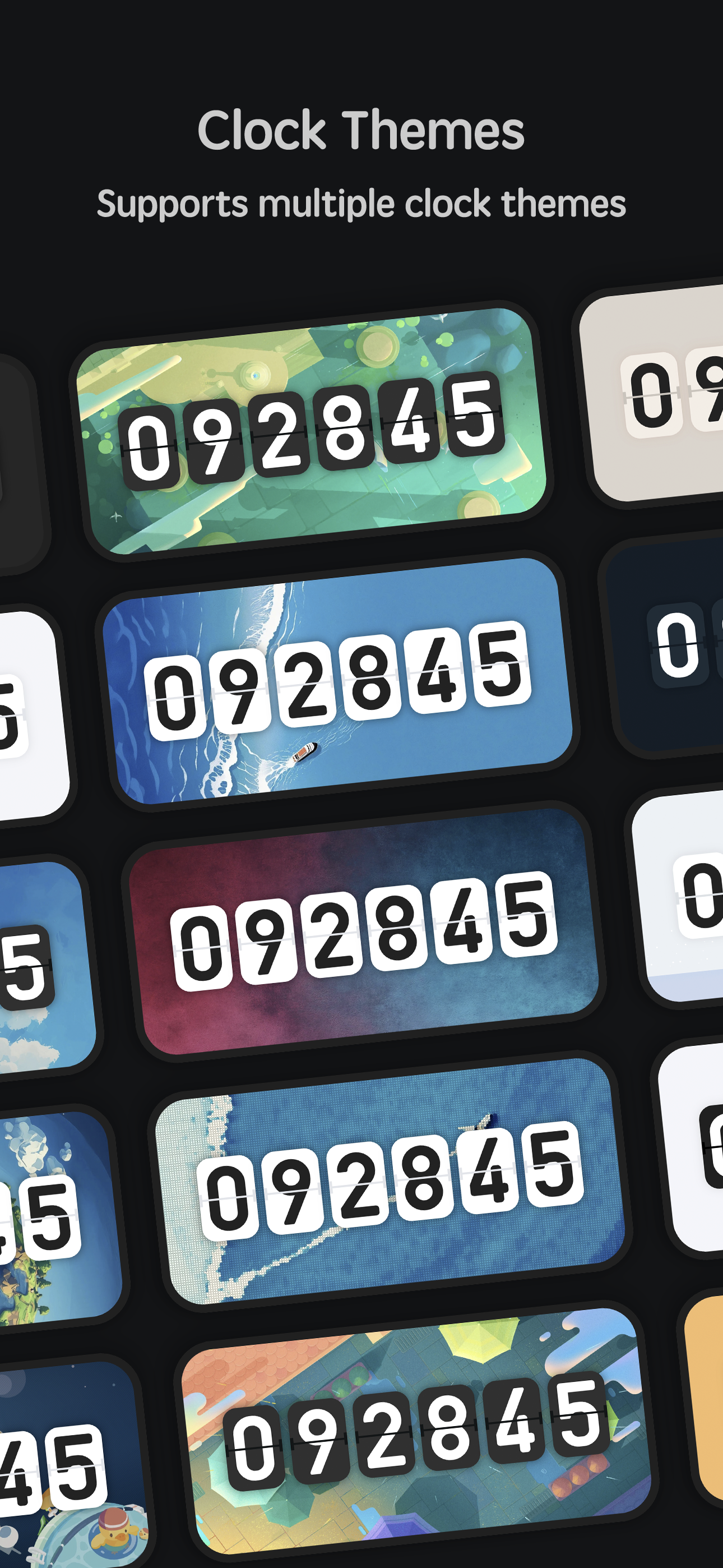 Flip clock & clock widget screenshot 5