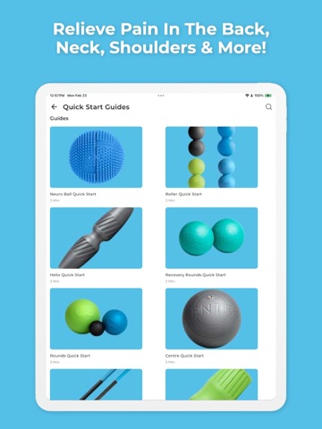 RAD Mobility & Recovery App iPad screenshot